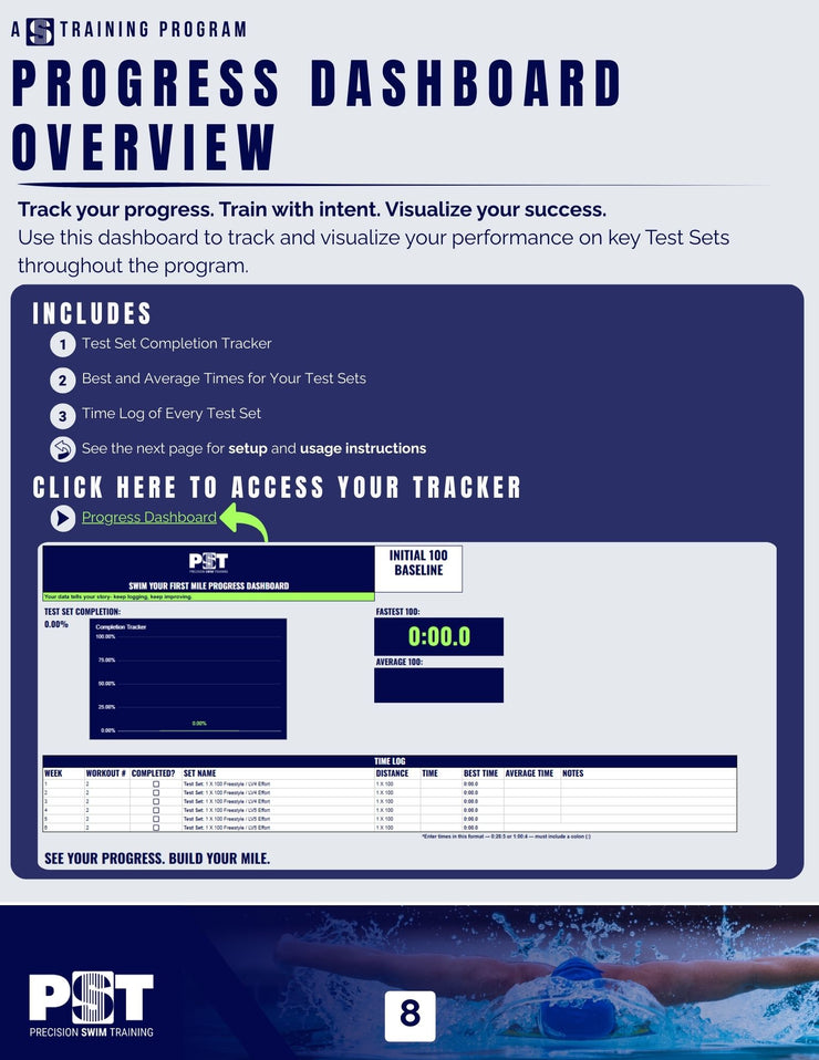 6 Week Swim Your First Mile Training Program